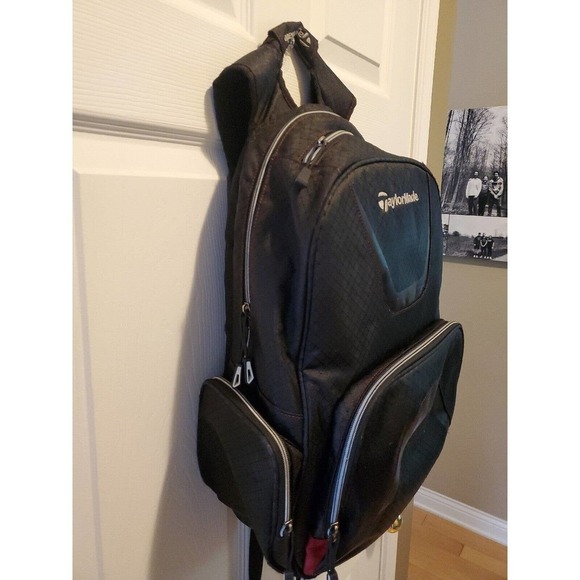 Preowned TalorMade Backpack Rucksack Black - Picture 2 of 7